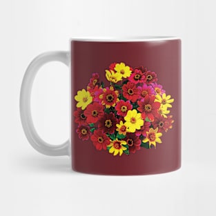 Basket of Single Dahlias Mug